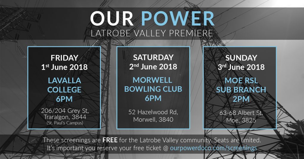 Latrobe Valley Premiere - Community Screenings